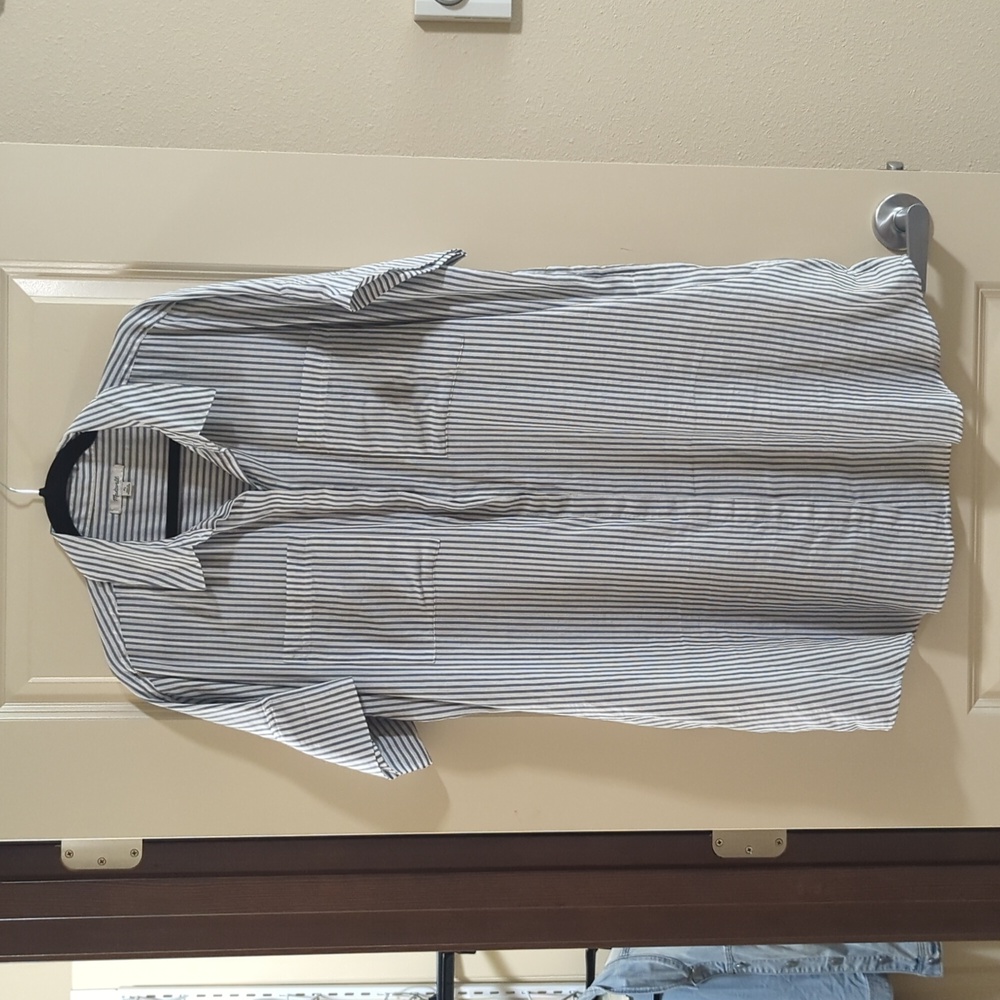 Madewell striped shirt dress, size XL